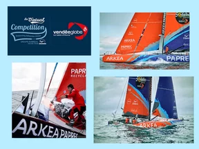 montage photo du bateau d'AUTODISTRIBUTION au vendee-globe-2020
