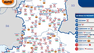CARTE-RESEAU-2024-APA carte du 44 et du 35 avec les garages AD, staff auto et autoprimo