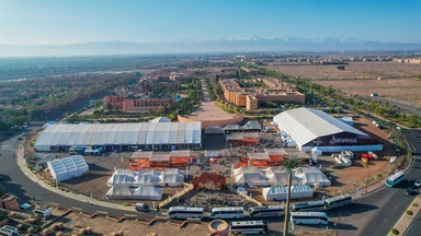 photo drone du Congrès AD 2023 à Marrakech