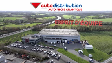 photo drone du siege du distributeur de pièces détachées auto : APA situé à grandchamp